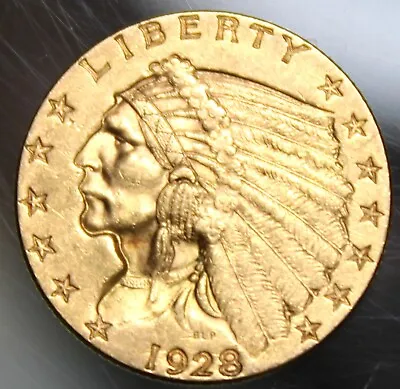 1913 $2 1/2 Indian Gold Piece - XF !! • $475