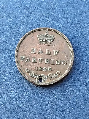 1843 Victoria Half Farthing Coin • £5.99