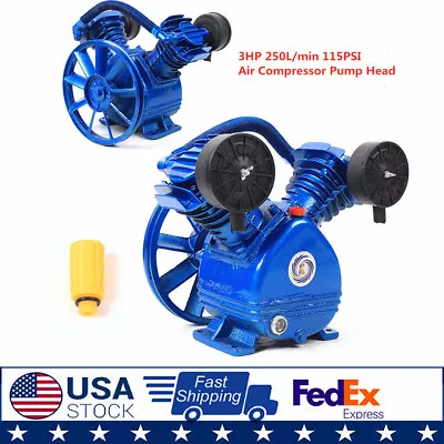 Replacement Air Compressor Pump Single Stage V Style Twin Cylinder 3 HP 2-Piston • $121