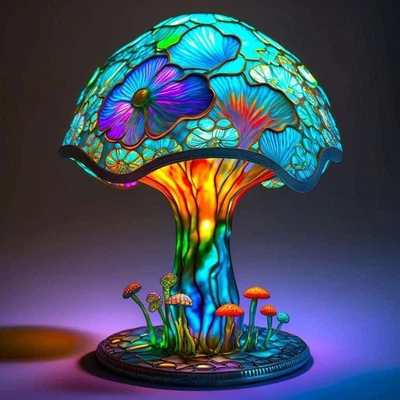£19.41 • Buy Glass Decorative Lighting Desk Lamps Bedside Lamp Night Light Table Lamp