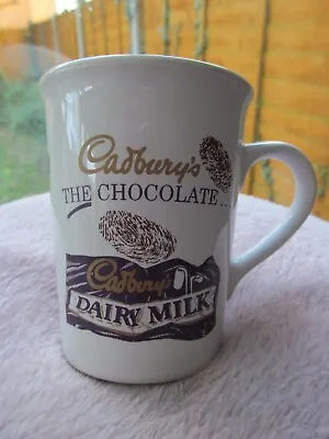 £12 • Buy Vintage Cadburys The Chocolate Dairy Milk Fingerprint Mug Cadbury's Made In UK