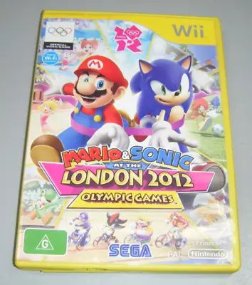 Nintendo Wii Game - Mario & Sonic At The London 2012 Olympic Games • $24.99