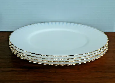 4 Vintage 1930's MacBeth Evans Monax Petalware Depression Glass 8  Salad Plates • $14