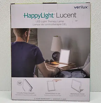 Verilux HappyLight VT22WW3 Lucent LED Light Therapy Lamp White • $45.99