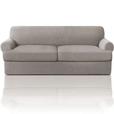 T Cushion Sofa Slipcover 3 Pieces Sofa Covers For T Cushion Sofa Soft Couch • $65.59