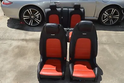 2017 W205 Mercedes C63 Amg Coupe Front And Rear Complete Seat Black/red • $1345.50