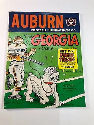 Auburn Football Illustrated The Georgia Game Nov. 16 1968 Program Excellent • $40