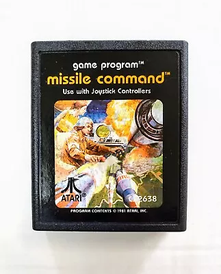 Missile Command ATARI 2600 Video Game Cartridge Only 1981 Tested See Photos  • $8.52