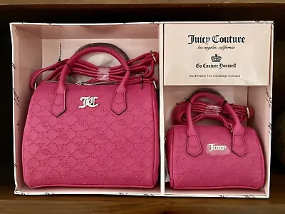 Juicy Couture Free Love Mummy And Me Satchel Handbag Set Pink BNWT  Y2K McBling • $150