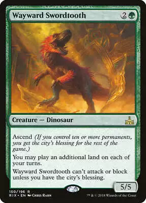 Wayward Swordtooth [Rivals Of Ixalan] - Magic: The Gathering - NM • $7.20