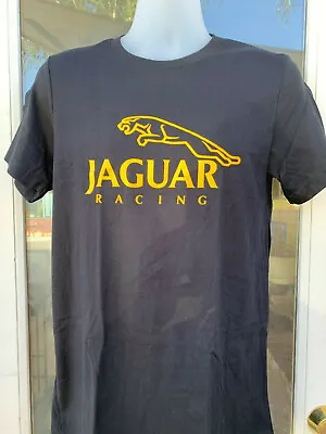 New Black Jaguar Racing T-shirt Scca D-type Xjs Xkss Xj Xj12 C-type Formula E  • $19.99