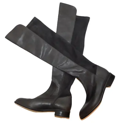 VIA SPIGA Itala 50/50 Stretch Leather Over The Knee Boots Sz 5 M New • $38.47