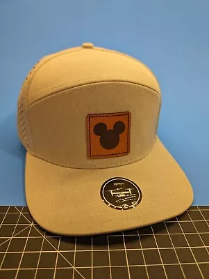 Leather Patch Mickey Mouse Disney Hat 7 Seven Panel Zapped Osprey • $9.99