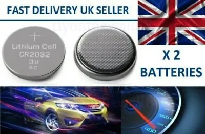 2 X CAR KEY REMOTE FOB BATTERIES FOR FORD Mondeo CR2032 Battery • £2.89