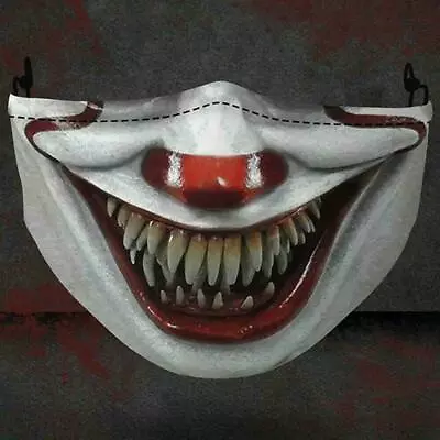£4.79 • Buy Halloween Horror Adult Scary Face Mask Reusable Stephen King IT Pennywise Clown