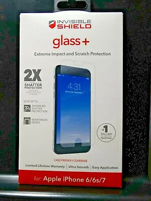 Zagg Invisible SHIELD Glass + Extreme Screen & Scratch Protector IPhone 6/ 6s /7 • $6.25