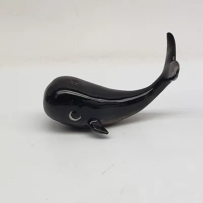 Vintage Black Whale Miniature Hagen-Renaker Figurines Porcelain  • $9.50