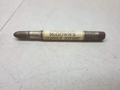 McGowns Supply Store Hixton Wisconsin Vtg Ag Advertising Bullet Pencil Feed Seed • $22.49