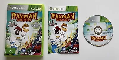 Rayman Origins Classic Xbox 360 Game Complete + Manual Tested Free Post Tracking • $18.95