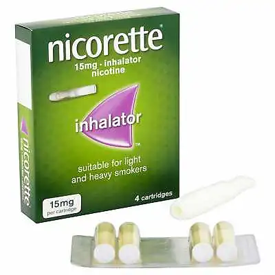 £9.99 • Buy Nicorette Inhalator 15mg 4 Cartridges (Stop Smoking Aid)