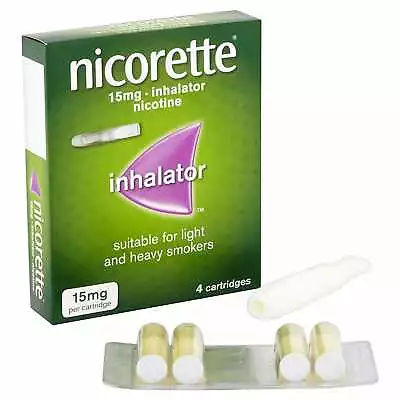 £9.99 • Buy Nicorette Inhalator 15mg 4 Cartridges (Stop Smoking Aid)