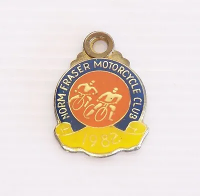 Vintage 1982 Norm Fraser Motorcycle Club Nsw Souvenir Member Medal Medallion • $22.10