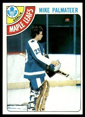 1978-79 Topps Hockey Card Mike Palmateer Toronto Maple Leafs #160 • $3