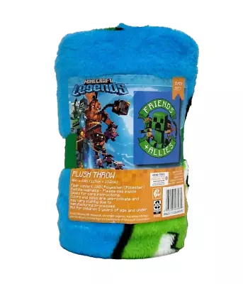 Minecraft Legends Kids' Throw Blanket 60in (L) X 46in (W) • $12