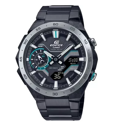 Casio Edifice Black Dial Stainless Steel Strap Men Watch ECB-2200DD-1ADF • $276.50