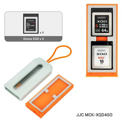 JJC 4 Slots Memory Card Case Storage Holder Portable For XQD Cards Anti-Lost • $15.39