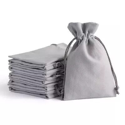 Bulk Sale Wedding Favor Gift Bags Velvet Jewelry Ring Pouch Drawstring Pouches • $8.59