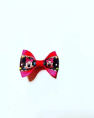 Handmade Hair Bows - Disney - Mickey And Friends - Minnie  #4 Small Bow • $3