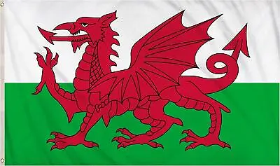 Wales National Flag 5X3FT Welsh Dragon World Cup Football Fan Supporter • £3.99