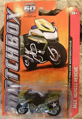Matchbox 2012 Bmw R1200 Rt-p Police Motorcycle 1:64 Scale *new* • $5.99