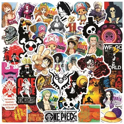£4.77 • Buy 50X One Piece Anime Luffy Nami Zoro Tony Fanart Laptop Skateboard Stickers Decal