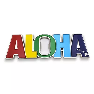 Aloha Hawaii Bottle Beer Opener Fridge Magnet Travel Tourist Souvenir US States • $4.87