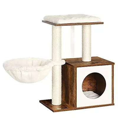 FEANDREA WoodyWonders Small Cat Tree For Kittens Modern Cat Tower For Indoor... • $65.48