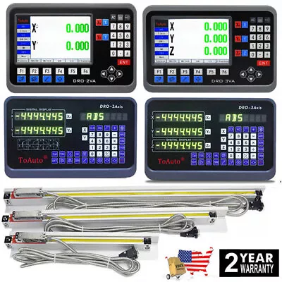 TOAUTO 5um /1um Linear Scale Digital Readout DRO Display 100mm-1000mm US • $59.21