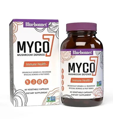 Bluebonnet Myco 7 (Mushroom Defense) 1500 Mg. 60 Veg Caps • $17.55