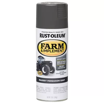 Rust-Oleum 280133 Gloss Massey Ferguson Gray Spray Paint 12 Oz. (Pack Of 6) • $60.32