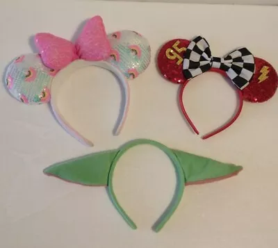 Minnie Mouse Ears Disney Headband Bundle Lot Of 3 • $14.88