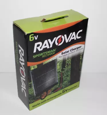 Rayovac Sportsman Outdoor Solar 6-Volt Battery Charger • $17.99