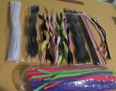 Huge Lot Of 175+ Colored Vintage Bump And Straight  Chenille Stems-Crafting-NOS • $19