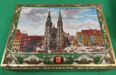 Vintage German Cookie Tin E Otto Schmidt 1989 St. Lorenzen Cathedral Large • $34.99