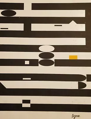 1971 Yaacov Agam Signed Silkscreen In Very Good Condition • $499.99