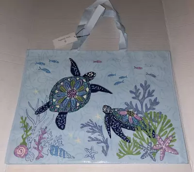 Vera Bradley Market Tote Turtle Dream Eco-Friendly Shopper BAG NWT • $32.99