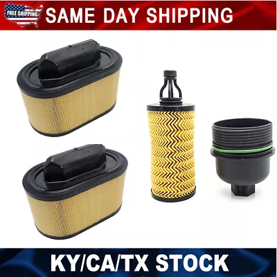 Air Filter Oil Filter W/ Cap For Maserati Ghibli Levante Quattroporte 3.0L New • $39.99