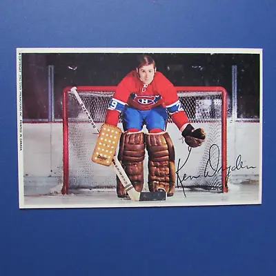 Ken Dryden   1971-72  Rookie  Postcard   Montreal  Canadiens  ** Signed  Ken ** • $136.14
