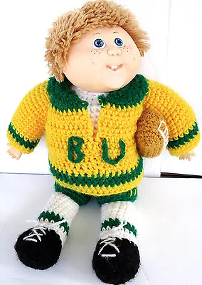 BAYLOR BEARS UNIQUE CABBAGE PATCH DOLL With FOOTBALL RARE ITEM • $29