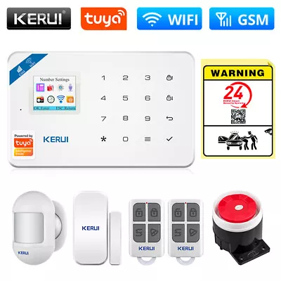 KERUI Wireless Wi-Fi Tuya GSM Smart Home Alarm System Security Motion Detector • $56.99